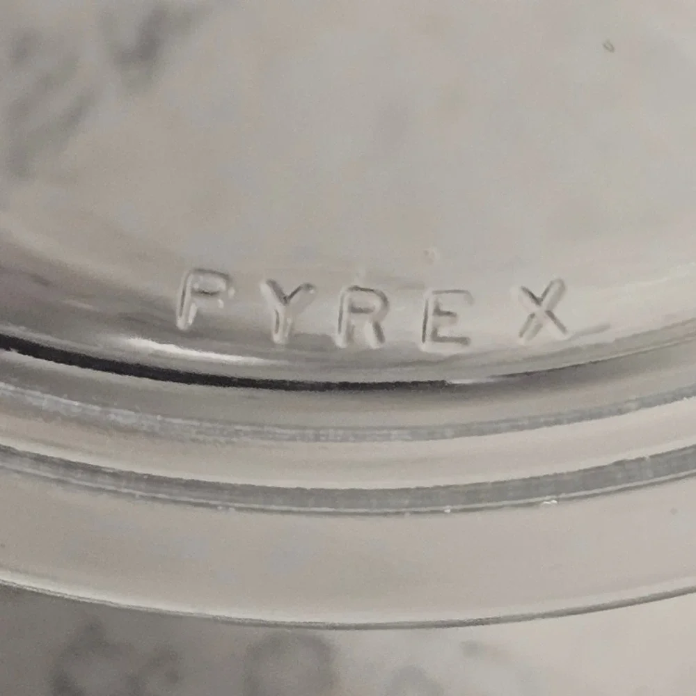 Vtg Pyrex Flameware 6762 Double Boiler Set 1 Quart 3 Piece Flame Logo 1937-1946